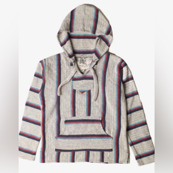 The Original Señor Lopez Baja Hoodie striped XS pullover $60 surf recycled - Picture 1 of 5